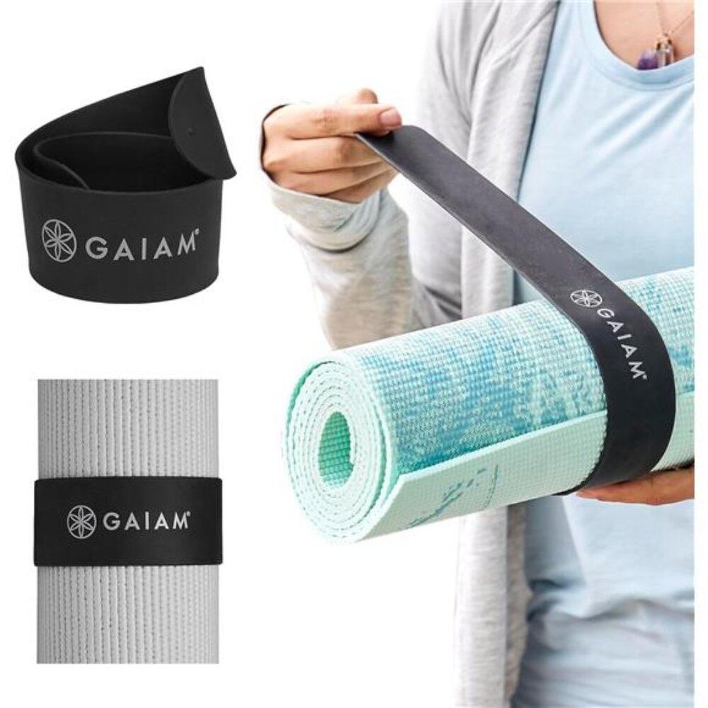 Yoga Mat Strap Slap Band -Keeps Your Mat Tightly Rolled and Secure with One Snap
